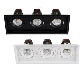 280mmx100mm LED Downlight 27w Black, White CCT CRI 90+ HCP-81XX1209 Havit Commercial