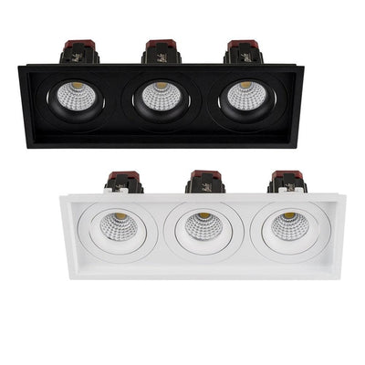 280mmx100mm LED Downlight 27w Black, White CCT CRI 90+ HCP-81XX1209 Havit Commercial