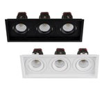 280mmx100mm LED Downlight 39w Black, White CCT CRI 90+ HCP-81XX1213 Havit Commercial