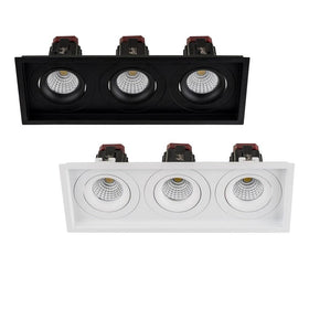 280mmx100mm LED Downlight 39w Black, White CCT CRI 90+ HCP-81XX1213 Havit Commercial
