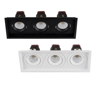 280mmx100mm LED Downlight 39w Black, White CCT CRI 90+ HCP-81XX1213 Havit Commercial