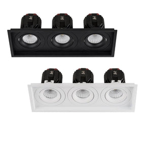 280mmx100mm LED Downlight 51w Black, White CCT CRI 90+ HCP-81XX1217 Havit Commercial