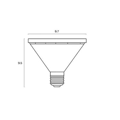 E27 Par30 10W LED Globe Non-Dimmable