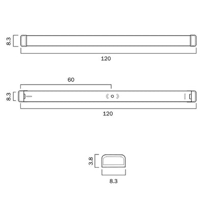 Edge LED Batten Light CCT 40w