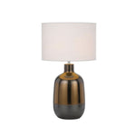 Arthur Ceramic Table Lamp Bronze & Rust