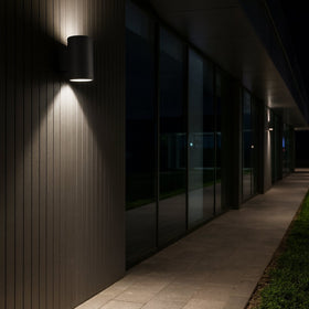2x 12w Outdoor Up & Down LED Wall Light in Black or White Havit Commercial -  HCP-21X244