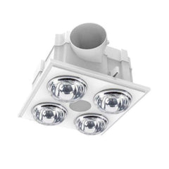 3A-Lighting Bathroom Heaters White Bathroom 4 Heaters With LED Light 1155W White 4000K - 3AH4E125D10 Lights-For-You 0024-3AH4E125D10