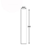 3A-Lighting Bollard Extension Bollard Extension H380mm Aluminium Lights-For-You 0024-ST5163/BK