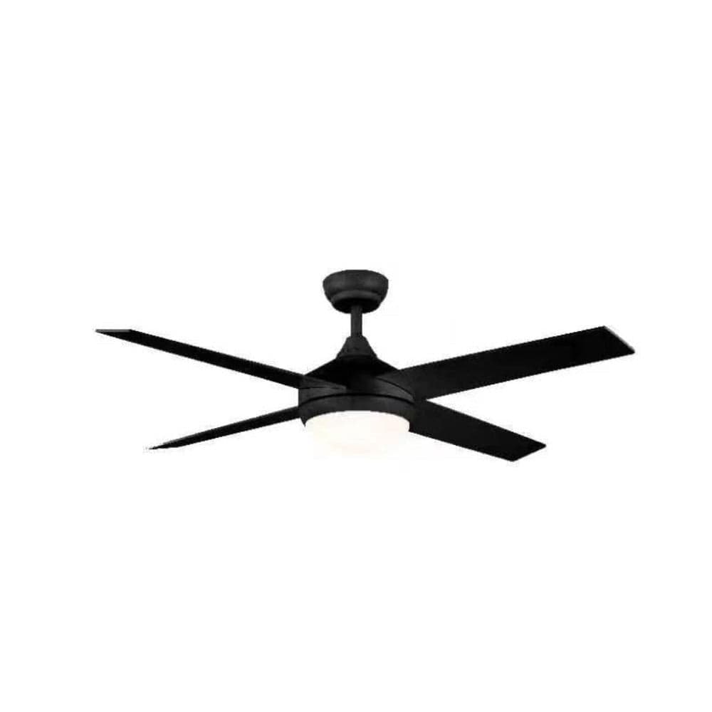 3A-Lighting Ceiling Fans AC Ceiling Fan 52" Black LED Light Black Lights-For-You 0024-MP1248-4-LED/BLK