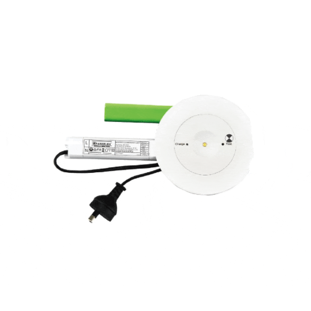 3A-Lighting Emergency Light White Round Recessed Emergency LED Downlight White 6000K - SP-3001 WH Lights-For-You 0024-SP-3001 WH