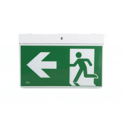3A-Lighting Emergency Light White Surface Emergency LED Exit Sign Light W316mm 1W White - SP-2001 WH Lights-For-You 0024-SP-2001 WH