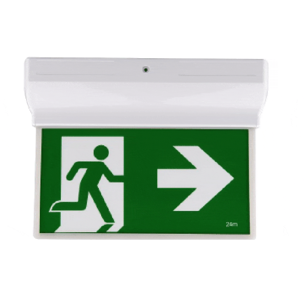 3A-Lighting Emergency Lights Emergency LED Exit Sign Light W355mm Lights-For-You 0024-SP-2003Bk