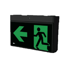 3A-Lighting Emergency Lights Surface Emergency LED Exit Sign Light W316mm Lights-For-You 0024-SP-2001 BK