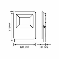 3A-Lighting Flood Lights LED Floodlight 200W Black Aluminium Lights-For-You 0024-FL-LG198-200W