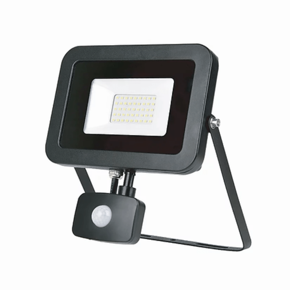 3A-Lighting Flood Lights Black LED Floodlight With Sensor 30W Black Aluminium Lights-For-You 0024-FL-LG158S-30W/ PIR/BK