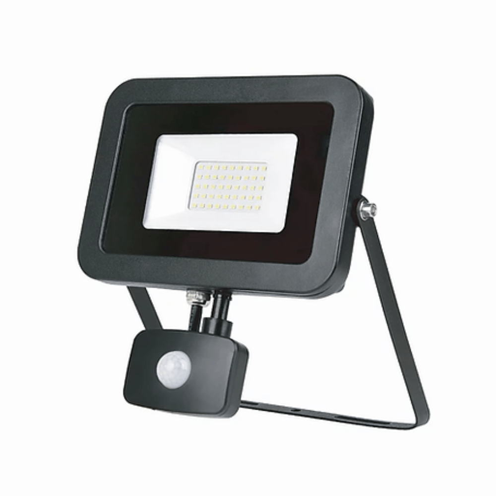 3A-Lighting Flood Lights LED Floodlight With Sensor 30W Black Aluminium Lights-For-You 0024-FL-LG158S-30W/ PIR/BK