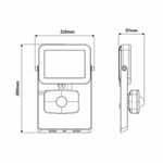 3A-Lighting Flood Lights LED Floodlight With Sensor 30W Black Aluminium Lights-For-You 0024-FL-LG158S-30W/ PIR/BK