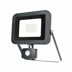 3A-Lighting Flood Lights LED Floodlight With Sensor 50W Black Aluminium Lights-For-You 0024-FL-LG158S-50W/ PIR/BK