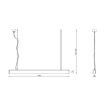 3A-Lighting Indoor Pendants LED Pendant light L1200mm 3CCT Lights-For-You 0024-SP1205M WH