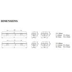 3A-Lighting LED Battens LED Batten Light 8W Polycarbonate 6000K Lights-For-You 0024-LED/DPB118WP