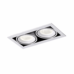 3A-Lighting LED Downlights White - Black Recessed 2 LED Downlight W185mm Lights-For-You LUX-DD1018M-C20W