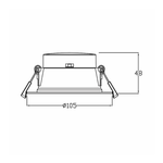 3A-Lighting LED Downlights Recessed LED Downlight 10W Lights-For-You DL191/WH/TC
