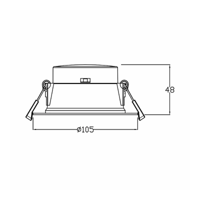 3A-Lighting LED Downlights Recessed LED Downlight 10W Lights-For-You DL191/WH/TC