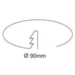 3A-Lighting LED Downlights Recessed LED Downlight W105mm Black 10W Lights-For-You DL9415/BK/TC