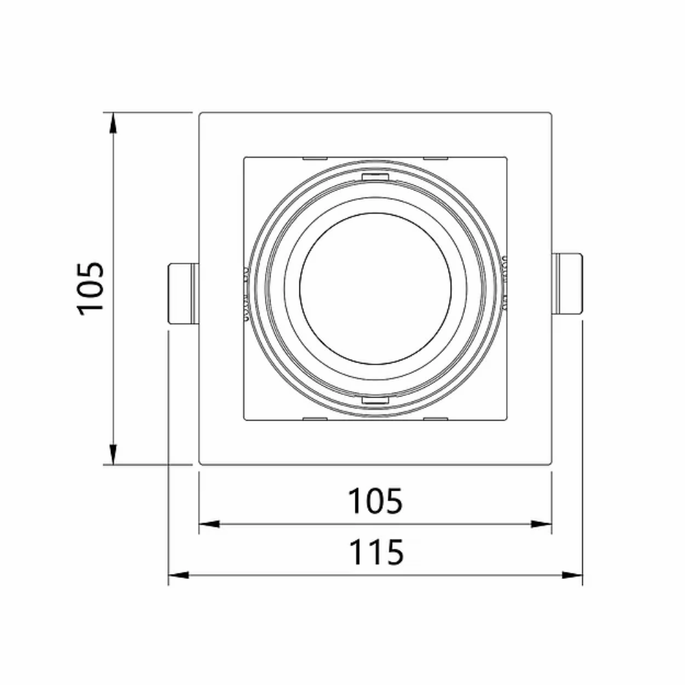 3A-Lighting LED Downlights Recessed LED Downlight W105mm Lights-For-You LUX-DD1010M-C10W