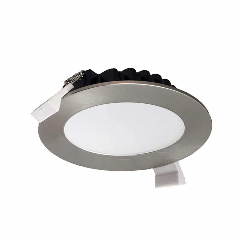 3A-Lighting LED Downlights Recessed LED Downlight W108mm Satin Chrome Lights-For-You DL1262/SCH/TC