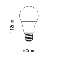 3A-Lighting LED Globes White A60 LED Globe White BC 11W 240V 6000K - LED/A60/B22/DL Lights-For-You 0024-LED/A60/B22/DL