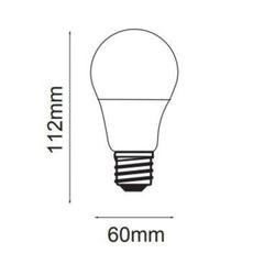 3A-Lighting LED Globes A60 LED Globe White ES 11W 240V 3000K Lights-For-You 0024-LED/A60/E27/WW