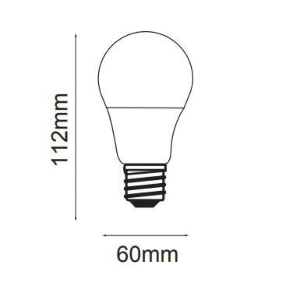 3A-Lighting LED Globes White A60 LED Globe White ES 11W 240V 6000K Lights-For-You 0024-LED/A60/E27/DL