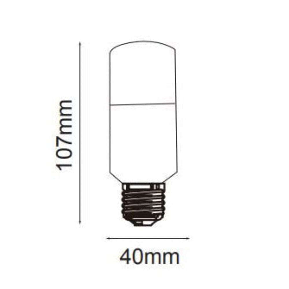 T40 LED Globe White BC 9W 240V 6400K - LED/T40/9W/B22/6400K