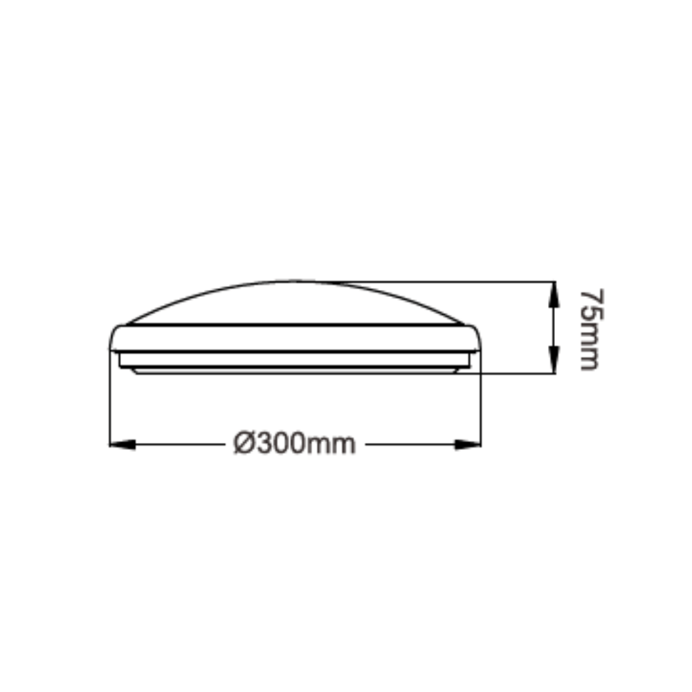 3A-Lighting LED Oyster Light LED Oyster Light 20W Santin Chrome Aluminium Lights-For-You 0024-AC1020/20W/SCH/TC