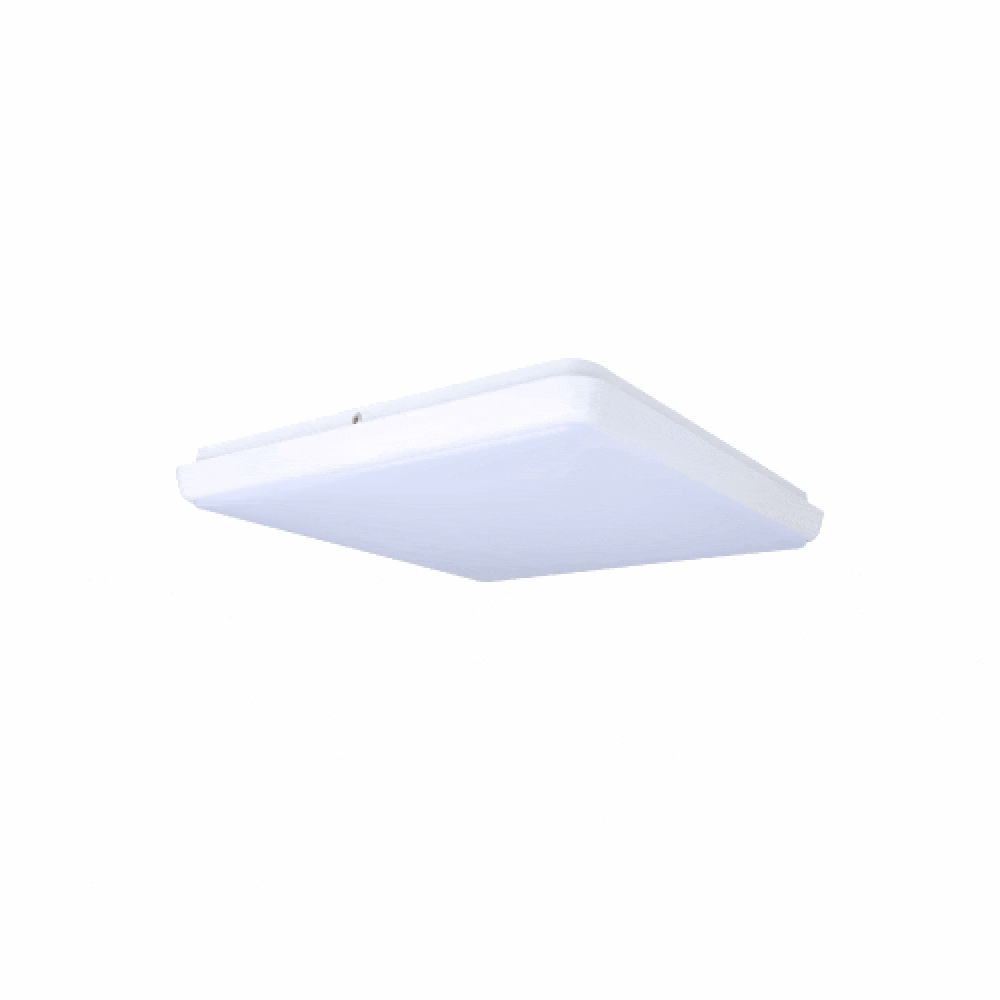 3A-Lighting LED Oyster Light Square LED Oyster Light 30W White Aluminium 3CCT Lights-For-You 0024-AC9002/PRE/30W/TC