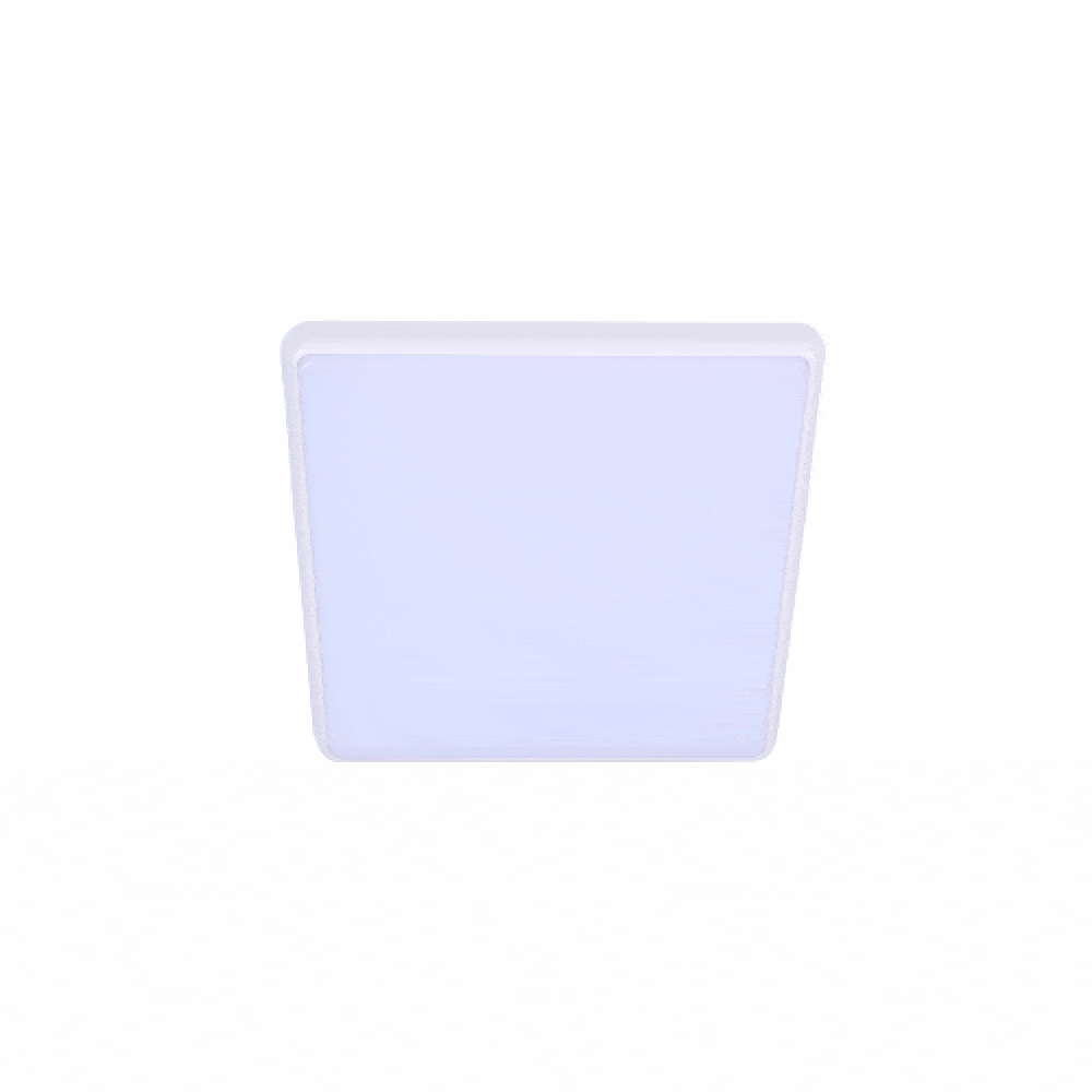 3A-Lighting Oyster Lights Square LED Oyster Light 18W White Aluminium Lights-For-You 0024-AC9002/PRE/18W/TC