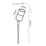 3A-Lighting Spike Lights Garden Spike Light Adjustable Copper - 3222 Lights-For-You 3222