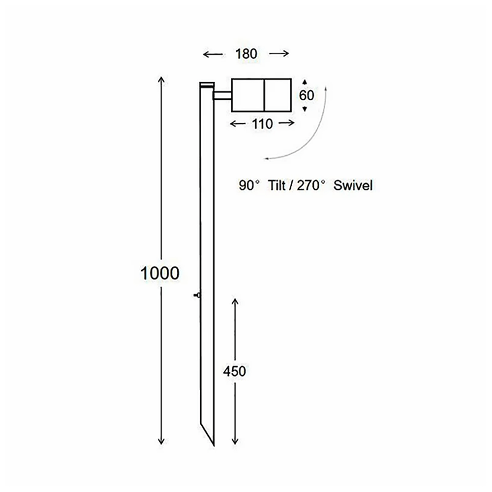 3A-Lighting Spike Lights Garden Spike Light Adjustable Lights-For-You