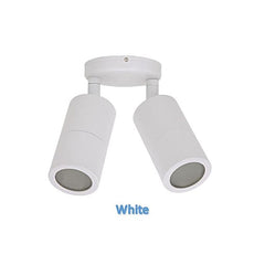 3A-Lighting Spot Lights Exterior 2 Spotlights W60mm Aluminium White Lights-For-You 0024-2124W