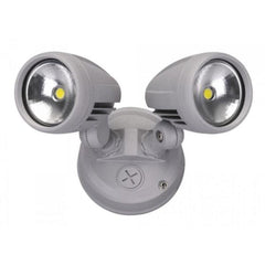 3A-Lighting Spot Lights Exterior Spotlight 2 LED Brush Chrome Aluminium Lights-For-You 0024-AC4205/SL/TC