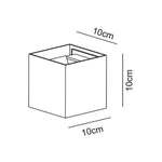 3A-Lighting Wall Lights Square Up / Down Wall Light W100mm Lights-For-You