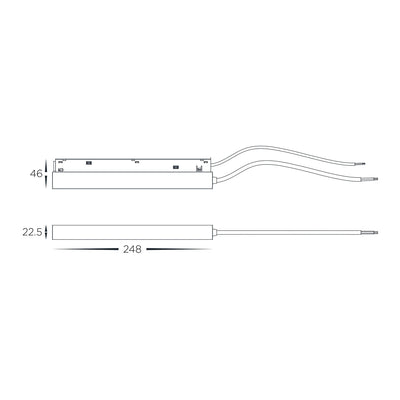 48v DC LED Driver to suit Low Voltage Track System 100w or 200w Havit Commercial - HCP-10291-X00W