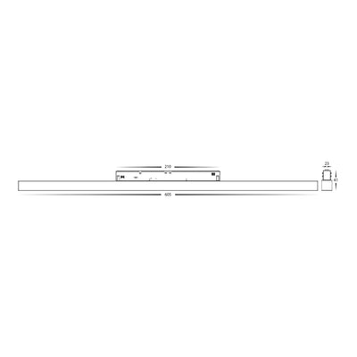 48v DC Prismatic Linear LED Track Light CCT 7w, 14w, 20w in Black Havit Commercial - HCP-1029207-9
