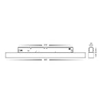 48v DC Prismatic Linear LED Track Light CCT 7w, 14w, 20w in Black Havit Commercial - HCP-1029207-9