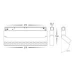 48v DC LED Track Light CCT 12w in Black Havit Commercial - HCP-1029105