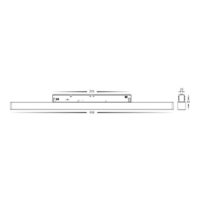 48v DC Linear LED Track Light CCT 6w, 12w, 24w in Black Havit Commercial - HCP-1029201-3