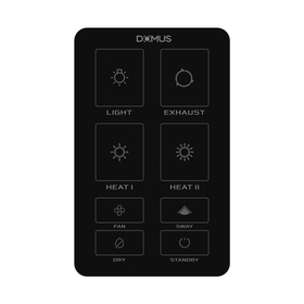 Domus Bathroom Heater Replacement SWITCH Black