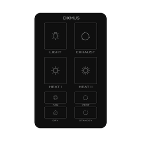 Domus Bathroom Heater Replacement SWITCH Black