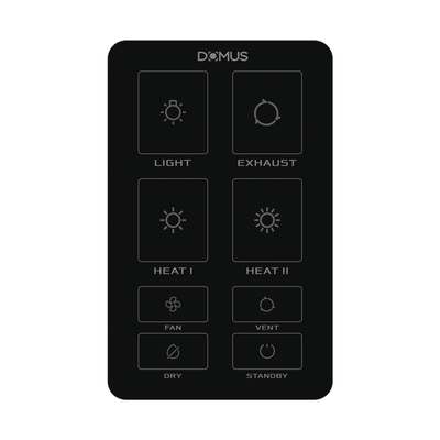 Domus Bathroom Heater Replacement SWITCH Black